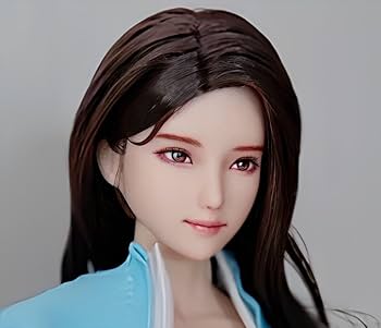 Amazon | 1/6 フィギュア ヘッド 女性 リアルフェイス彫刻